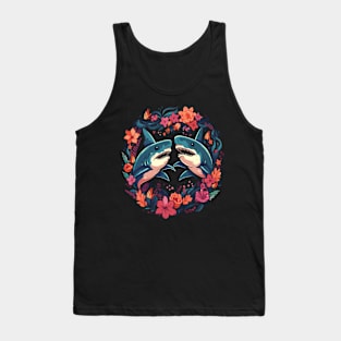 Shark Couple Valentine Tank Top